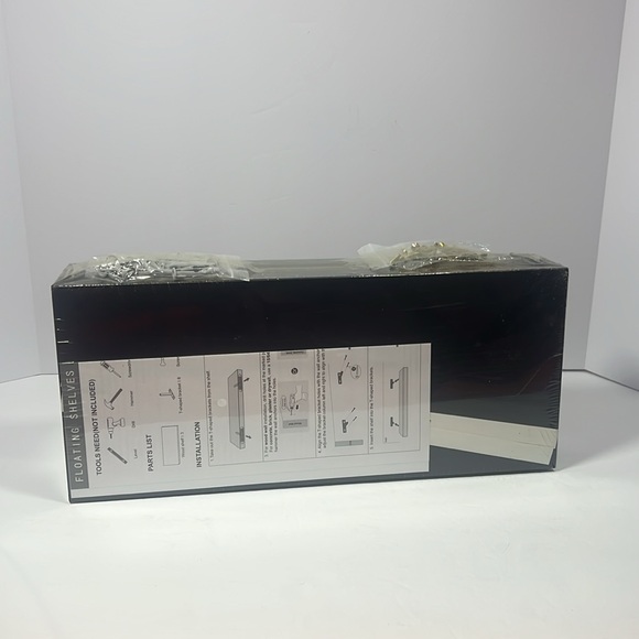 Floating Shelves (Black, Set of 3, 16in) - Picture 3 of 5